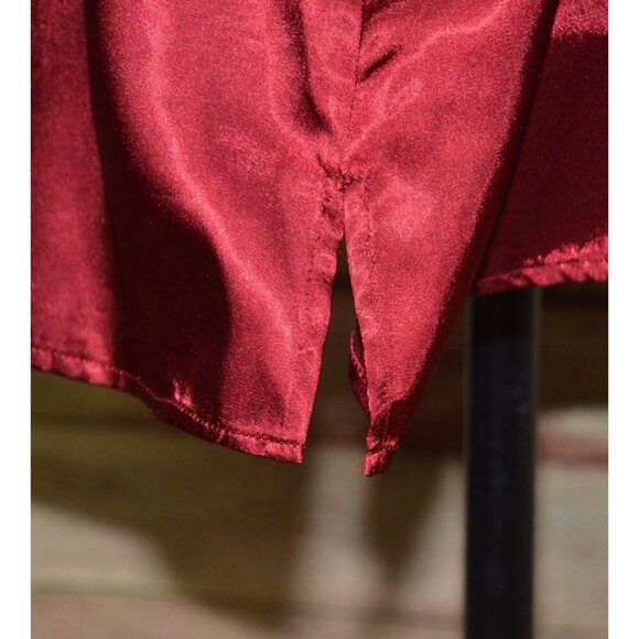 Lane Bryant 20W Deep Red & Black Sleeveless Blouse Sequin Whimsy Goth Fairy Core - Picture 9 of 12